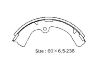 Bremsbackensatz Brake Shoe Set:NR2046