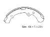 Bremsbackensatz Brake Shoe Set:04496-30030