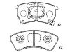 Plaquettes de frein Brake Pad Set:BG12-49-280