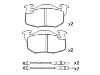 Plaquettes de frein Brake Pad Set:95 659 340