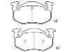 Plaquettes de frein Brake Pad Set:77 01 203 668