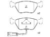 Plaquettes de frein Brake Pad Set:6 744 007