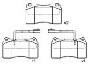 Plaquettes de frein Brake Pad Set:7 736 354 5