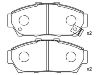 Bremsbelagsatz, Scheibenbremse Brake Pad Set:45022-ST7-000