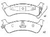 Plaquettes de frein Brake Pad Set:4796344